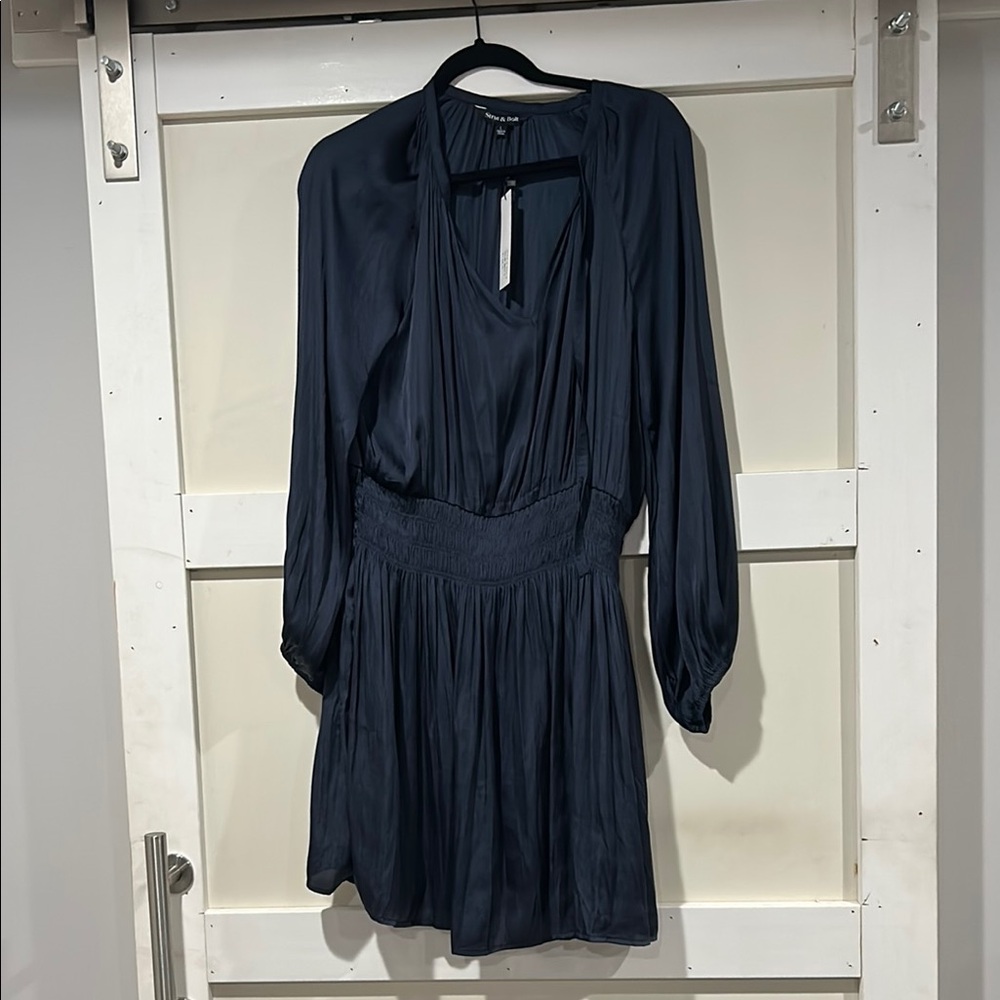 Elegant Navy Blue Dress